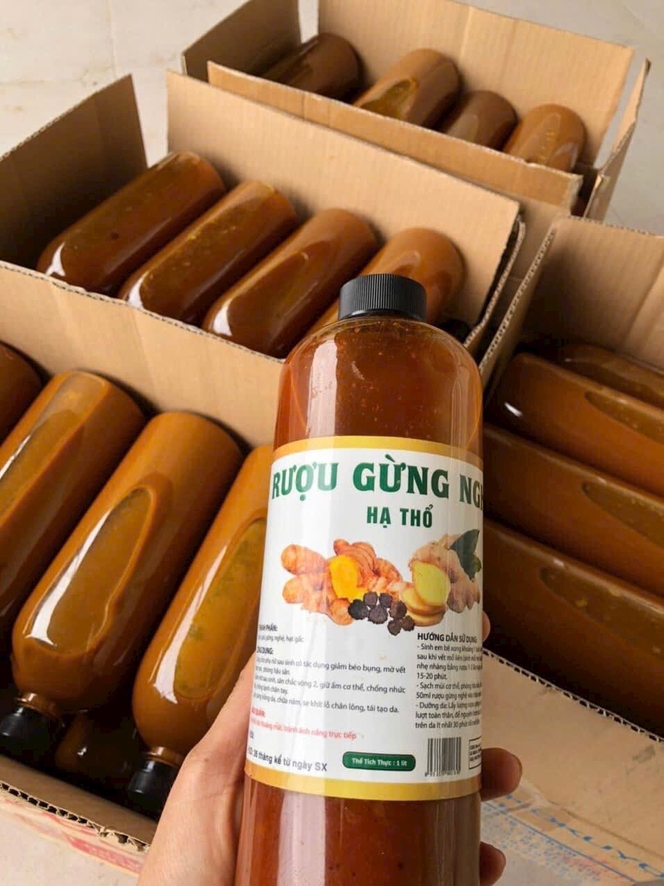 rượu gừng nghệ hạ thổ